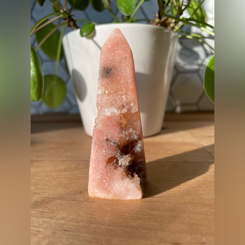 Pink Amethyst Crystal Tower